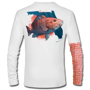 American Red Snapper - Long Sleeve Performance Shirt